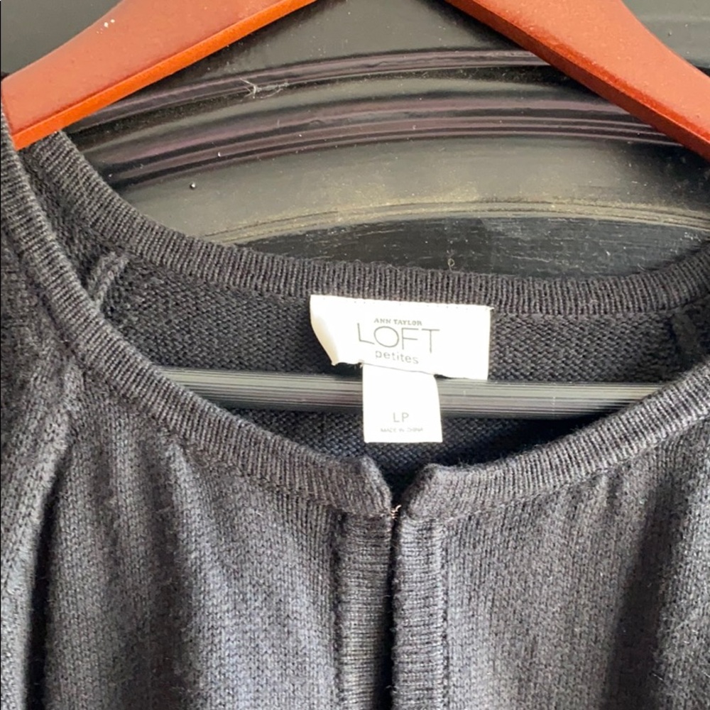 Loft petite black cardigan